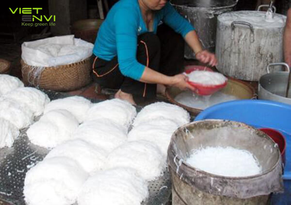 Xử lý nước thải sản xuất bún