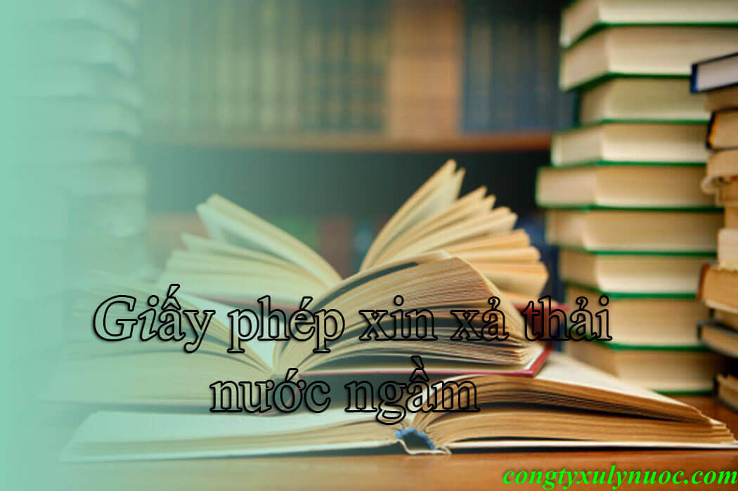 giay phep khai thac nuoc ngam