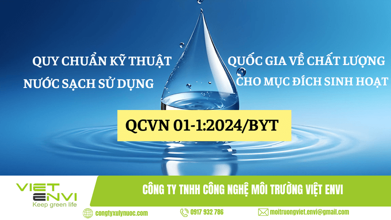 QCVN 01-1:2024/BYT Quy chuẩn Kỹ thuật Quốc gia mới nhất về chất lượng nước sạch sử dụng cho mục đích sinh hoạt