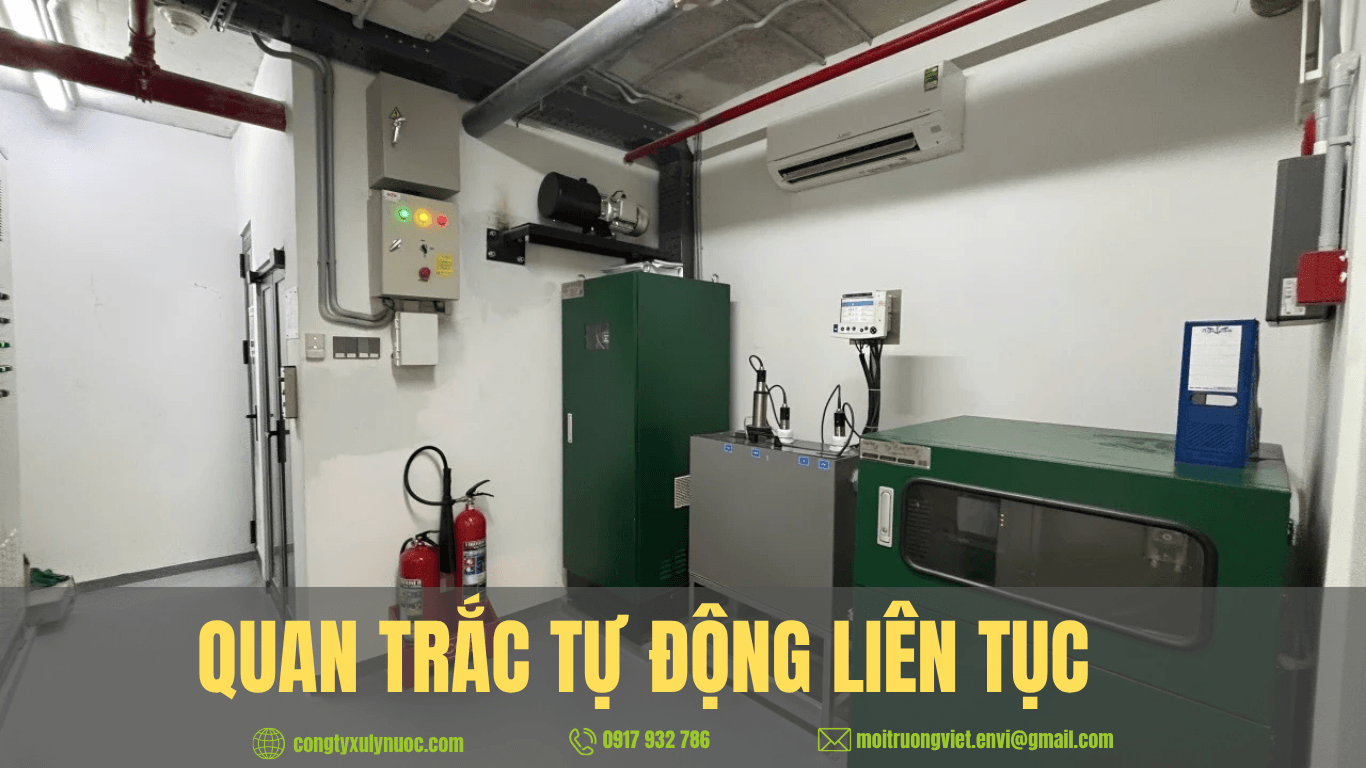 Quan trắc tự động liên tục nước thải và khí thải